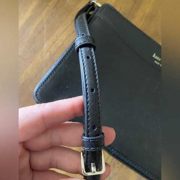 NWOT Kate Spade Rory Crossbody Black Saffiano Leather - Picture 8 of 9